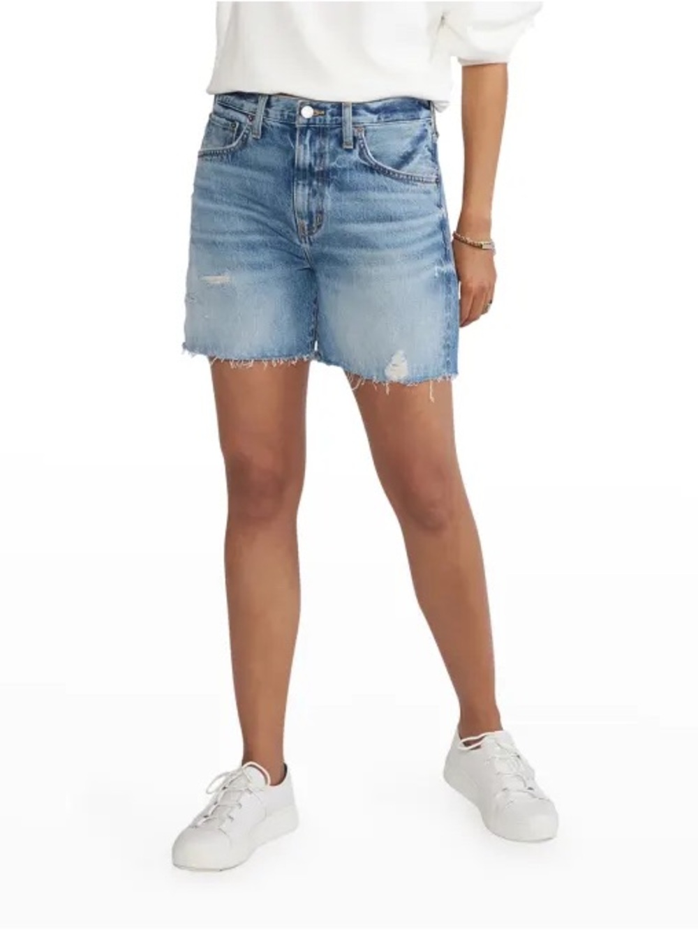 Etica Skylar denim cutoff shorts